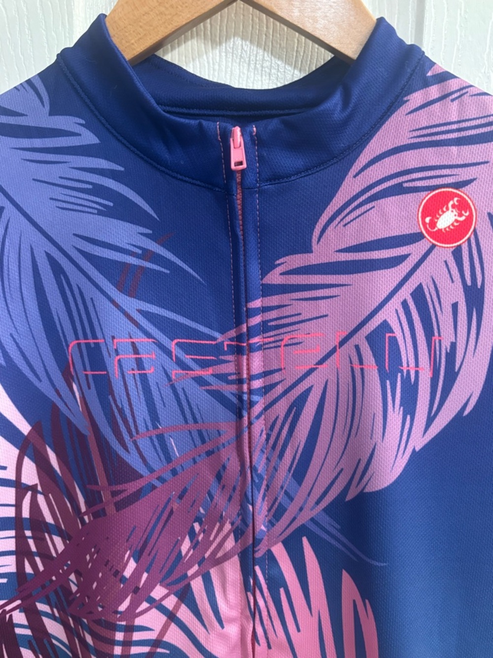 Castelli Tabula Rasa Cycling Jersey Womens XL Feather Print Made In Italy LN - Picture 3 of 12